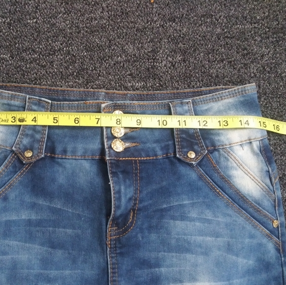 Vintage Denim Washed Skirt - Picture 6 of 9